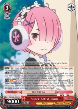 Super Artist, Ram (V.1 - Rare) - Re:ZERO -Starting Life in Another World- Memory Snow (Rare) [RZ/S68-025]