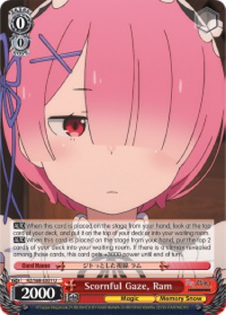 Scornful Gaze, Ram - Re:ZERO -Starting Life in Another World- Memory Snow (Uncommon) [RZ/S68-031]