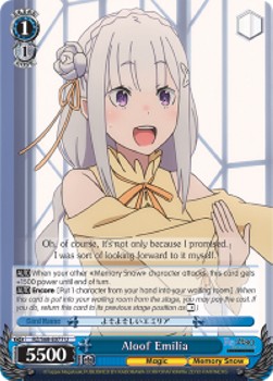 Aloof Emilia - Re:ZERO -Starting Life in Another World- Memory Snow (Uncommon) [RZ/S68-077]