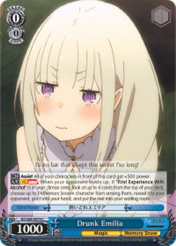Drunk Emilia - Re:ZERO -Starting Life in Another World- Memory Snow (Common) [RZ/S68-079]