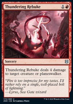 Thundering Rebuke - Zendikar Rising (Uncommon) [ZNR-170]
