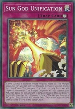 Sun God Unification - Legendary Duelists: Rage of Ra (Super Rare) [LED7-007]