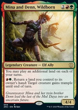 Mina and Denn, Wildborn - Commander: Zendikar Rising (Rare) [ZNC-94]
