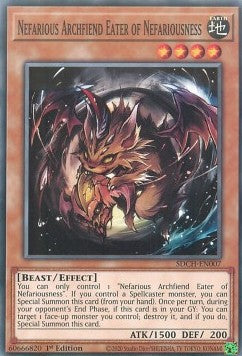 Nefarious Archfiend Eater of Nefariousness⁣ - Structure Deck: Spirit Charmers⁣ (Common)⁣ [007]