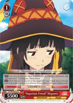 "Important Friend" Megumin - KonoSuba: God’s Blessing on this Wonderful World! Legend of Crimson (Uncommon) [KS/W76-052]