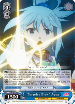 "Surprise Blow" Aqua - KonoSuba: God’s Blessing on this Wonderful World! Legend of Crimson (Common) [KS/W76-089]