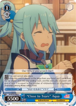 "Close to Tears" Aqua - KonoSuba: God’s Blessing on this Wonderful World! Legend of Crimson (Common) [KS/W76-092]
