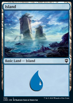 Island (V.1) - Commander Legends: Extras (Land) [XCMR-506]