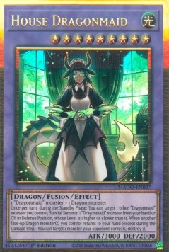 House Dragonmaid⁣ - Maximum Gold⁣ (Premium Gold Rare)⁣ [027]