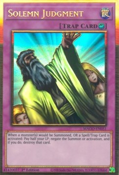 Solemn Judgment⁣ - Maximum Gold⁣ (Premium Gold Rare)⁣ [051]