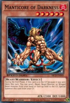 Manticore of Darkness⁣ - Speed Duel: Battle City Box⁣ (Common)⁣ [049]