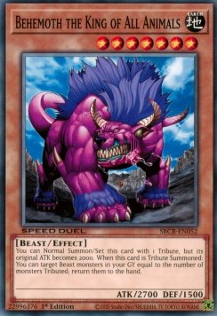 Behemoth the King of All Animals - Speed Duel: Battle City Box (Common) [SBCB-052]