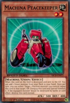 Machina Peacekeeper - Speed Duel: Battle City Box (Common) [SBCB-072]