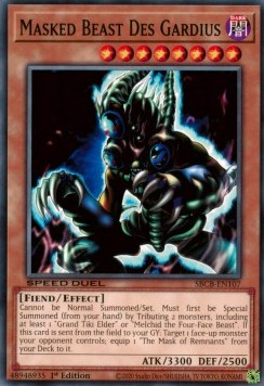 Masked Beast Des Gardius (V.1 - Common) - Speed Duel: Battle City Box (Common) [SBCB-107]