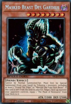 Masked Beast Des Gardius (V.2 - Secret Rare)⁣ - Speed Duel: Battle City Box⁣ (Secret Rare)⁣ [107]