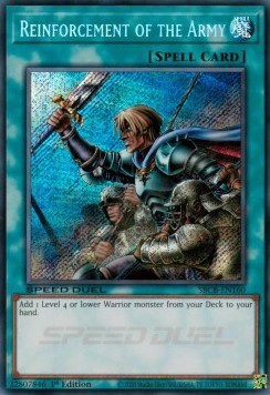 Reinforcement of the Army (V.2 - Secret Rare)⁣ - Speed Duel: Battle City Box⁣ (Secret Rare)⁣ [160]