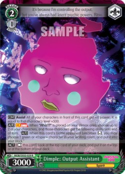Dimple: Output Assistant - Mob Psycho 100 (Rare) [MOB/SX02-029]