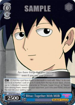 Ritsu: Together With MOB - Mob Psycho 100 (Common) [MOB/SX02-092]