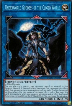 Underworld Goddess of the Closed World⁣ - Blazing Vortex⁣ (Secret Rare)⁣ [050]