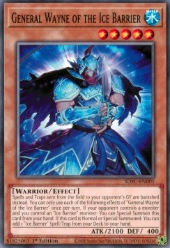 General Wayne of the Ice Barrier⁣ - Structure Deck: Freezing Chains⁣ (Common)⁣ [001]
