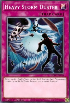 Heavy Storm Duster⁣ - Structure Deck: Freezing Chains⁣ (Common)⁣ [039]