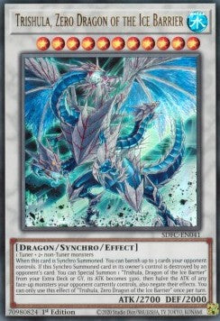 Trishula, Zero Dragon of the Ice Barrier⁣ - Structure Deck: Freezing Chains⁣ (Ultra Rare)⁣ [041]