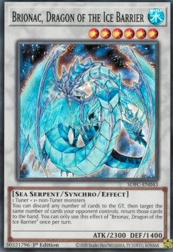 Brionac, Dragon of the Ice Barrier⁣ - Structure Deck: Freezing Chains⁣ (Super Rare)⁣ [043]
