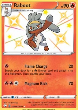 Raboot⁣ - Shining Fates⁣ (Secret Rare)⁣ [SV16]