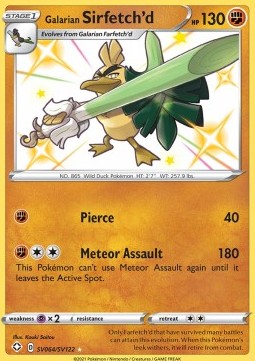 Galarian Sirfetch'd⁣ - Shining Fates⁣ (Secret Rare)⁣ [SV64]