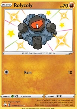 Rolycoly⁣ - Shining Fates⁣ (Secret Rare)⁣ [SV67]