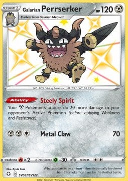 Galarian Perrserker⁣ - Shining Fates⁣ (Secret Rare)⁣ [SV87]