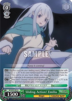 Sliding Action! Emilia - Re:ZERO -Starting Life in Another World- The Frozen Bond (Rare) [RZ/SE35-007]