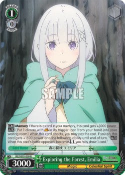Exploring the Forest, Emilia - Re:ZERO -Starting Life in Another World- The Frozen Bond (Rare) [RZ/SE35-009]