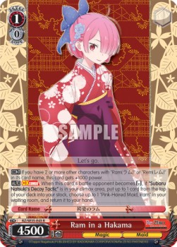 Ram in a Hakama (V.1 - Rare) - Re:ZERO -Starting Life in Another World- The Frozen Bond (Rare) [RZ/SE35-043]