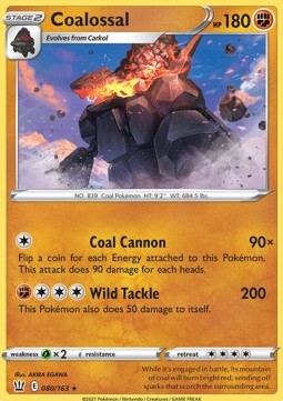 Coalossal⁣ - Battle Styles⁣ (Holo Rare)⁣ [80]