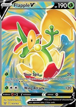 Flapple V⁣ - Battle Styles⁣ (Ultra Rare)⁣ [143]