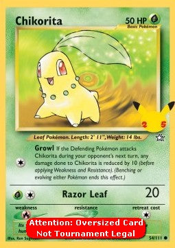 Chikorita⁣ - Neo Genesis⁣ (Oversized)⁣ [54]