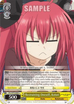 Restraining Oneself, Kotori - Date A Live (Uncommon) [DAL/W79-009]
