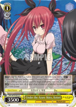Under the Azure Skies, Kotori - Date A Live (Uncommon) [DAL/W79-012]