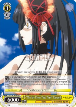 "The Me From That Time" Kurumi - Date A Live (Uncommon) [DAL/W79-013]