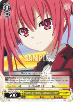 Seemingly-Happy Expression, Kotori - Date A Live (Common) [DAL/W79-015]