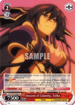 Descent of Calamity, Tohka - Date A Live (Uncommon) [DAL/W79-062]