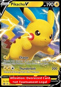 Pikachu V⁣ - SWSH Black Star Promos⁣ (Oversized)⁣ [061]