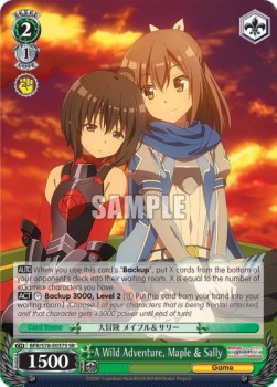 A Wild Adventure, Maple & Sally (V.2 - Super Rare) - BOFURI: I Don’t Want to Get Hurt, so I’ll Max Out My Defense. (Super Rare) [BFR/S78-037]
