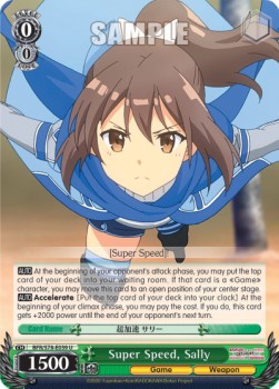 Super Speed, Sally - BOFURI: I Don’t Want to Get Hurt, so I’ll Max Out My Defense. (Uncommon) [BFR/S78-039]