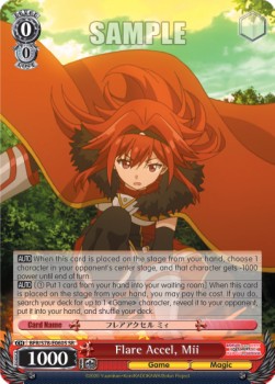 Flare Accel, Mii (V.2 - Super Rare) - BOFURI: I Don’t Want to Get Hurt, so I’ll Max Out My Defense. (Super Rare) [BFR/S78-060]