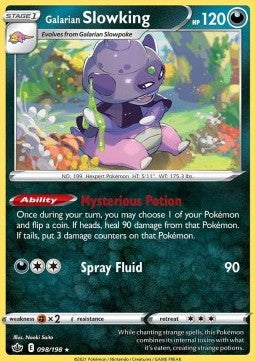 Galarian Slowking⁣ - Chilling Reign⁣ (Holo Rare)⁣ [098]