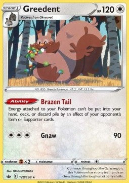 Greedent⁣ - Chilling Reign⁣ (Holo Rare)⁣ [128]