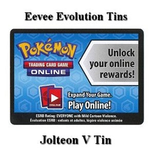 Online Code Card (Eevee Evolution Tins: Jolteon V Tin)⁣ - Pokémon Products⁣ (Online Code Card)
