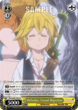 Meliodas: Casual Rejection⁣ - The Seven Deadly Sins⁣ (Trial Deck)⁣ [T09]